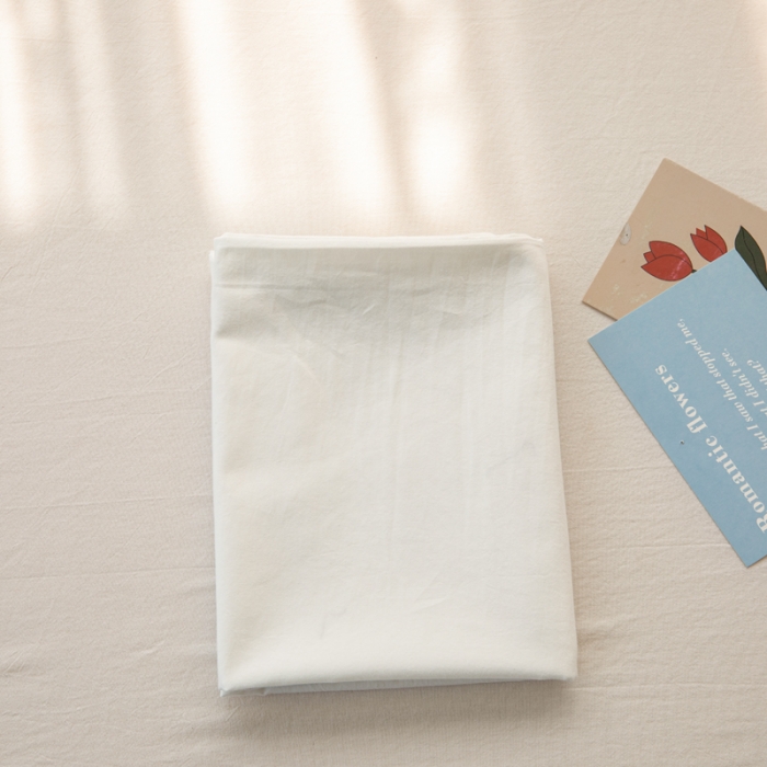 91家纺网 家纺一手货源 找家纺 安莱生活 2022新款不染单品枕套一只 纯素白