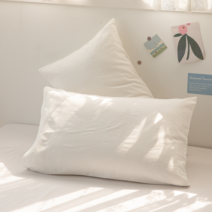 91家纺网 家纺一手货源 找家纺 安莱生活 2022新款不染单品枕套一只 大方格