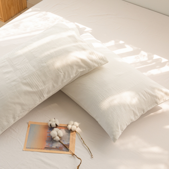 91家纺网 家纺一手货源 找家纺 安莱生活 2022新款不染单品枕套一只 大方格