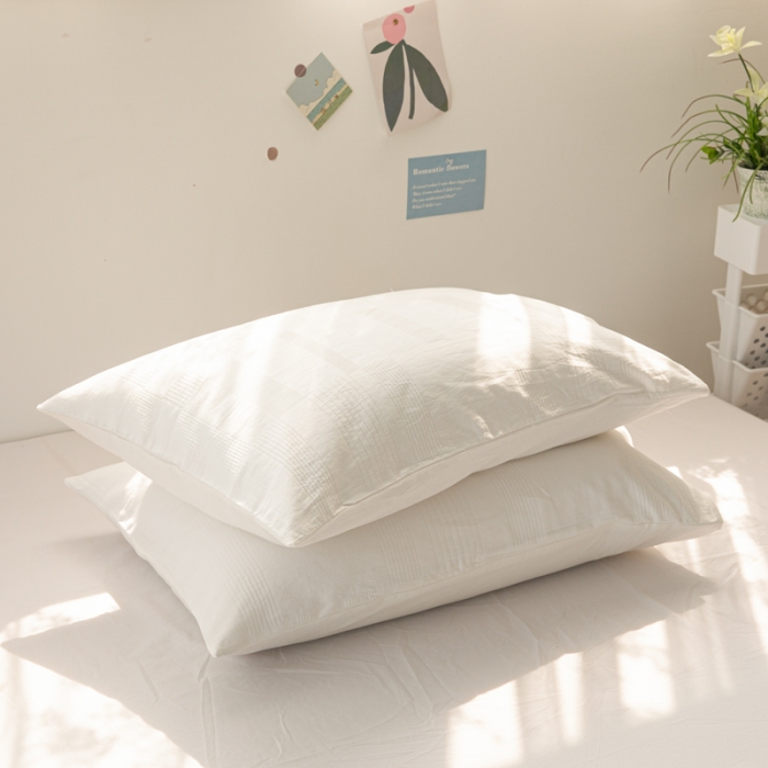 91家纺网 家纺一手货源 找家纺 安莱生活 2022新款不染单品枕套一只 大方格