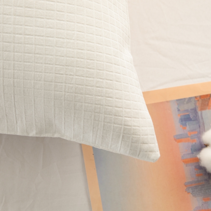 91家纺网 家纺一手货源 找家纺 安莱生活 2022新款不染单品枕套一只 小方格