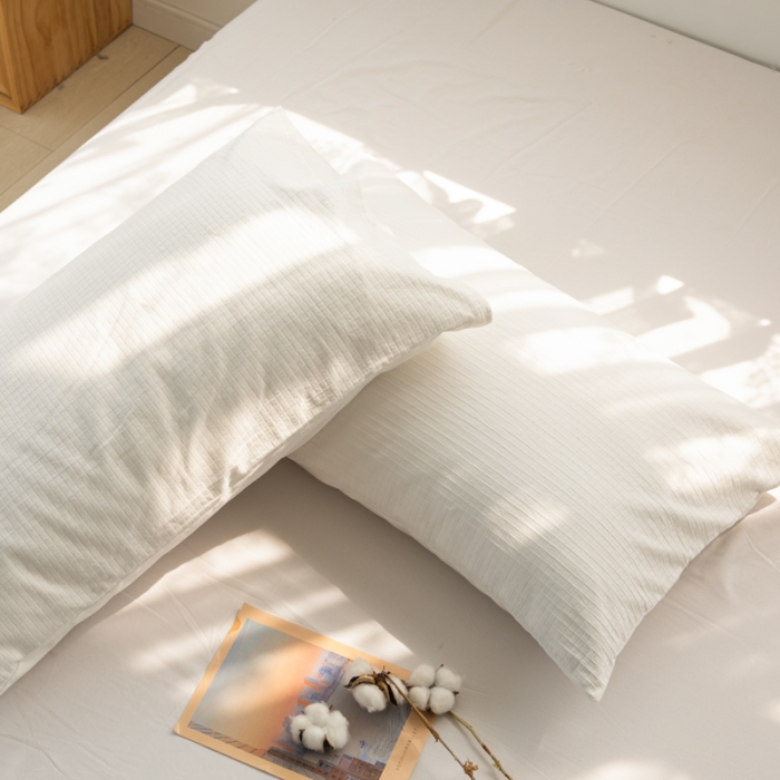 91家纺网 家纺一手货源 找家纺 安莱生活 2022新款不染单品枕套一只 小方格