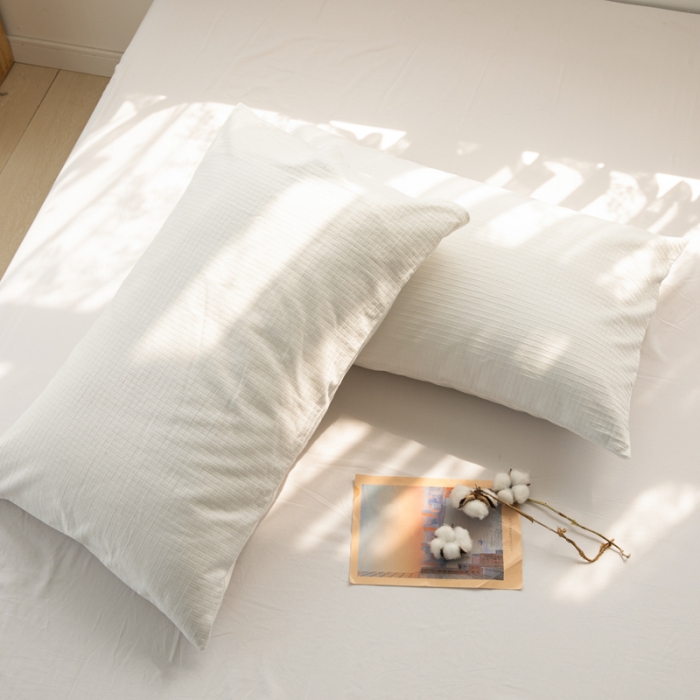 91家纺网 家纺一手货源 找家纺 安莱生活 2022新款不染单品枕套一只 小方格