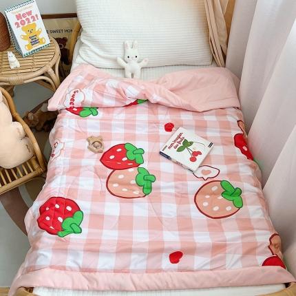 91家纺网 家纺一手货源 找家纺 （总）鱼宝 2022新款水洗棉儿童夏被