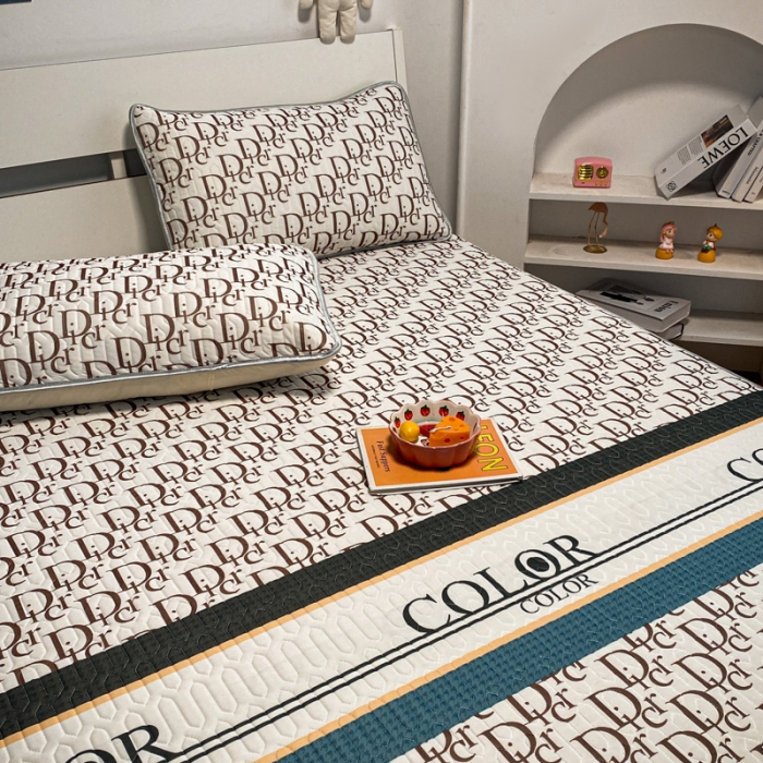 91家纺网 家纺一手货源 找家纺 金爱家 2023新款简约轻奢风乳胶凉席夏被四件套 潮酷