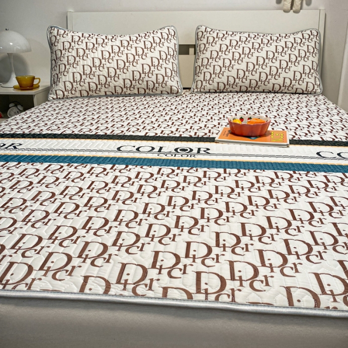 91家纺网 家纺一手货源 找家纺 金爱家 2023新款简约轻奢风乳胶凉席夏被四件套 潮酷