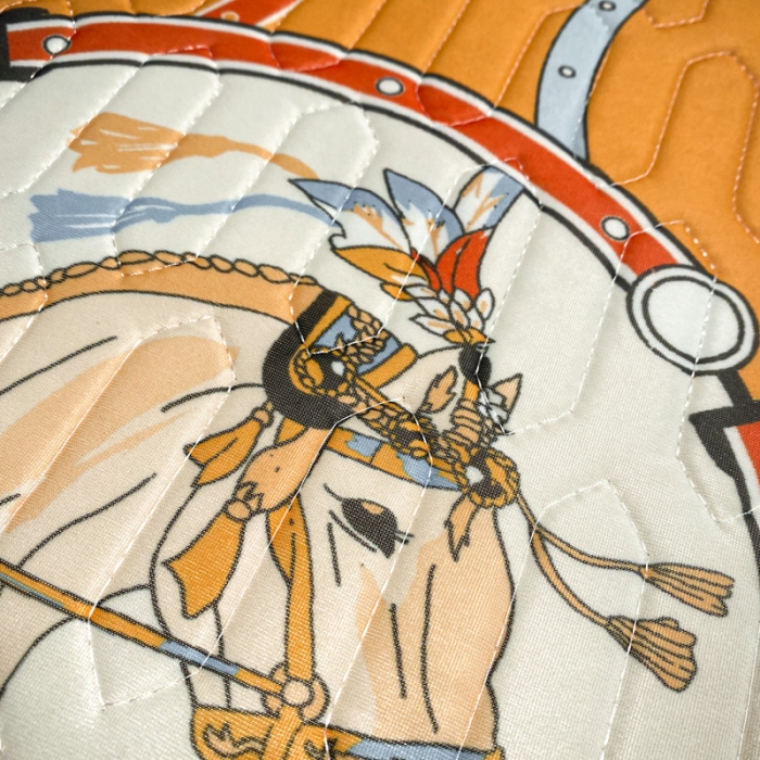 91家纺网 家纺一手货源 找家纺 金爱家 2023新款简约轻奢风乳胶凉席夏被四件套 马到成功黄