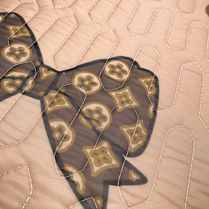 91家纺网 家纺一手货源 找家纺 金爱家 2023新款简约轻奢风乳胶凉席夏被四件套 时尚咖