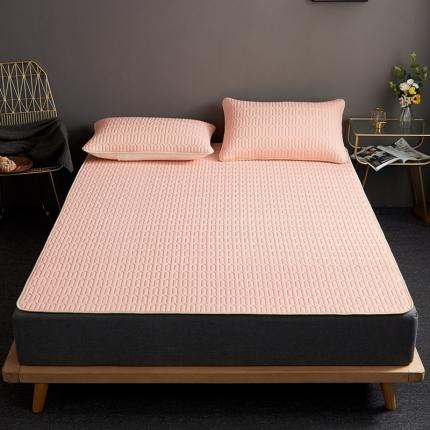 91家纺网 家纺一手货源 找家纺 湘之帛 2025新款0.3m乳胶凉席三件套系列粉玉色