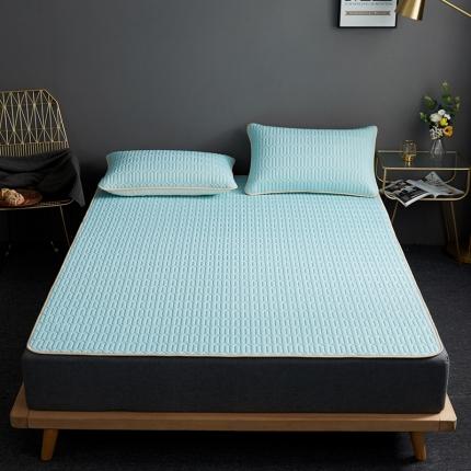 91家纺网 家纺一手货源 找家纺 湘之帛 2025新款0.3m乳胶凉席三件套系列水绿色