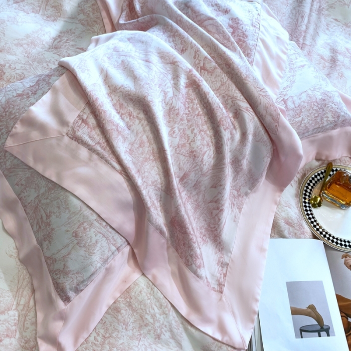 91家纺网 家纺一手货源 找家纺 馨蕊 2022新款兰精天丝高定系列四件套 巴黎-香蜜粉