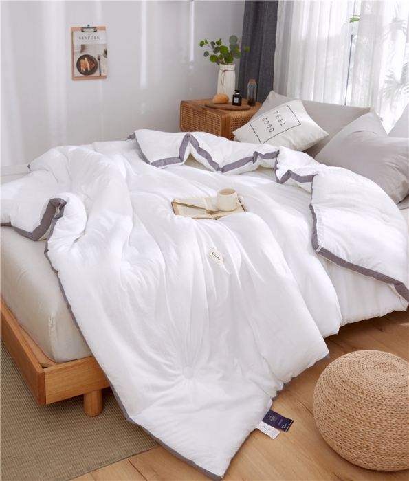 91家纺网 家纺一手货源 找家纺 （总）森林人 2022新款水洗棉立体冬被 被子被芯空调被夏被