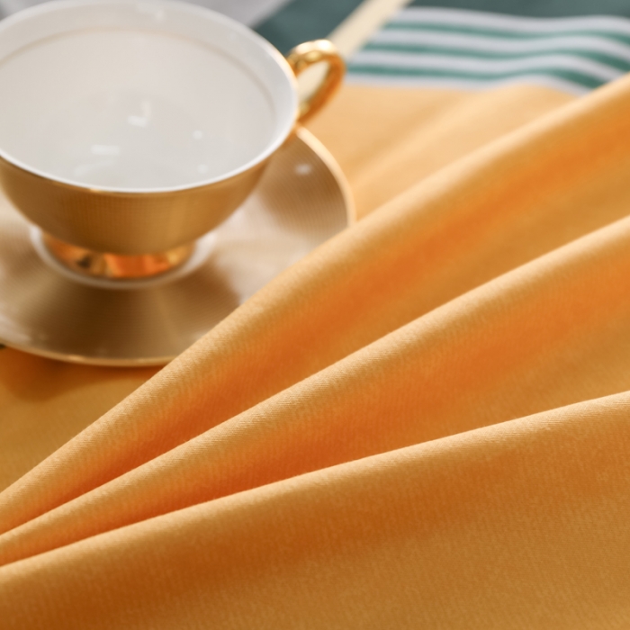 91家纺网 家纺一手货源 找家纺 雲归梦 2022新款全棉大版四件套 格子花型 米切尔黄