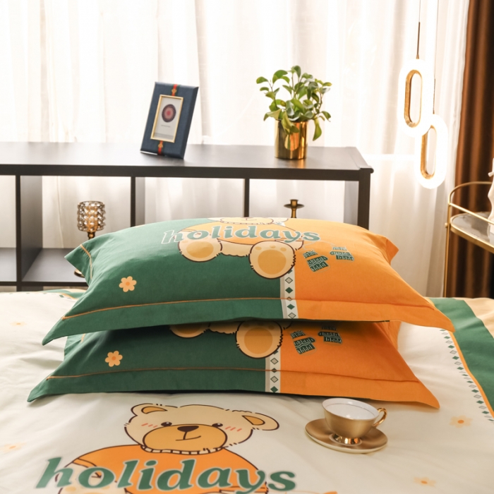 91家纺网 家纺一手货源 找家纺 雲归梦 2022新款全棉大版四件套 格子花型 豆蔻年华