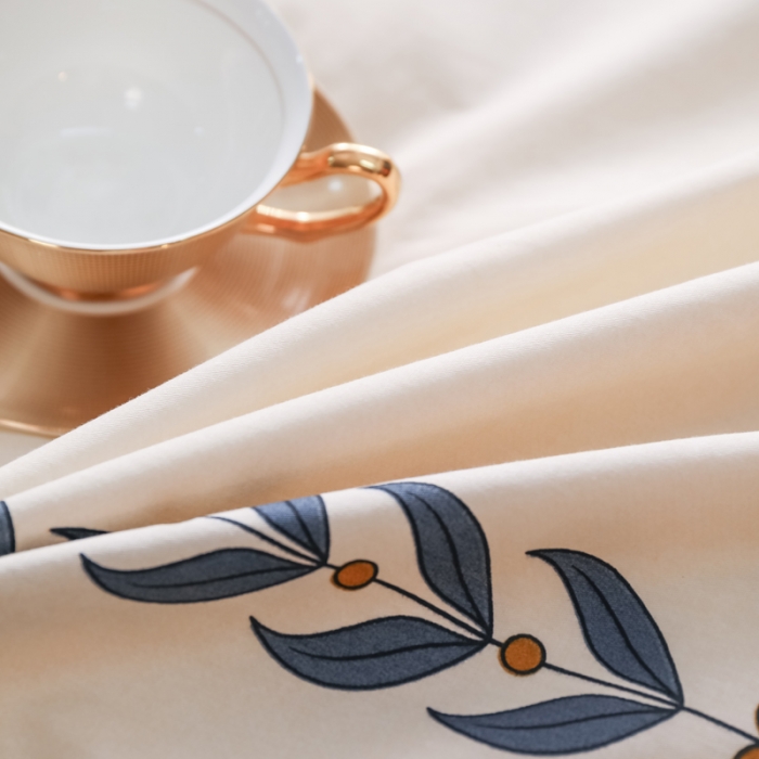 91家纺网 家纺一手货源 找家纺 雲归梦 2022新款全棉大版四件套 格子花型 简单爱-蓝