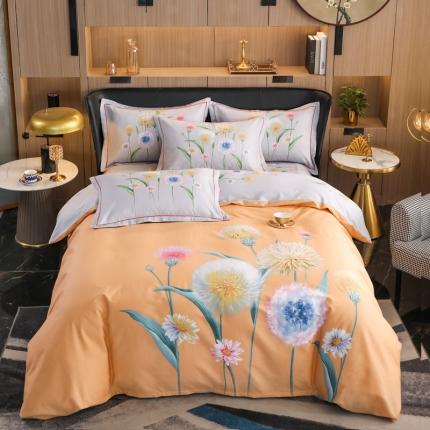 91家纺网 家纺一手货源 找家纺 （总）雲归梦 2022新款全棉大版四件套 花卉花型