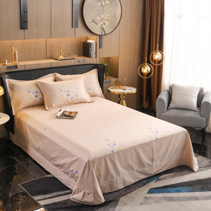 91家纺网 家纺一手货源 找家纺 雲归梦 2022新款全棉大版四件套 花卉花型 倾世流年-绿