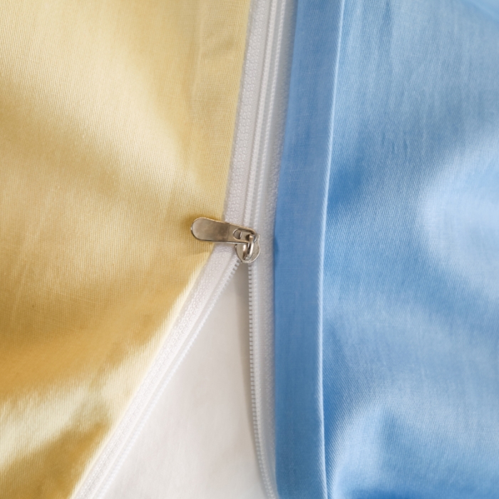 91家纺网 家纺一手货源 找家纺 雲归梦 2022新款全棉大版四件套 花卉花型 夏木之梦-蓝