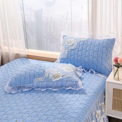 91家纺网 家纺一手货源 找家纺 （总）瑞宝 2025新款磨毛夹棉床花边枕套一对