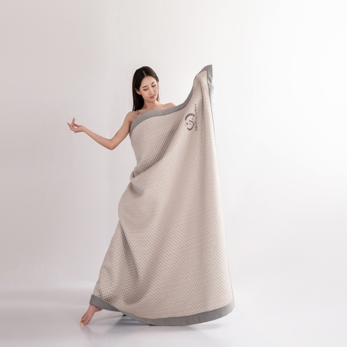 91家纺网 家纺一手货源 找家纺 佳居缘 2022新款冰豆豆冷感凉席三件套 咖