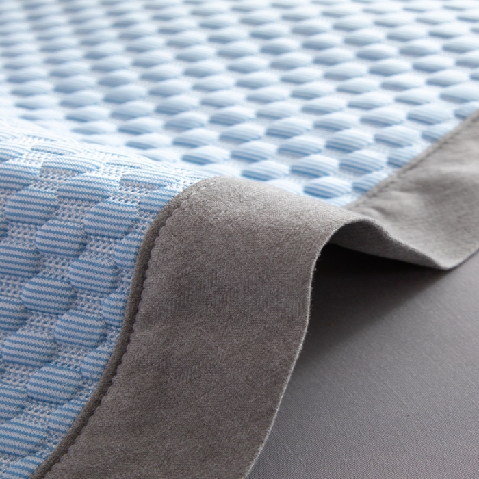 91家纺网 家纺一手货源 找家纺 佳居缘 2022新款冰豆豆冷感凉席三件套 蓝