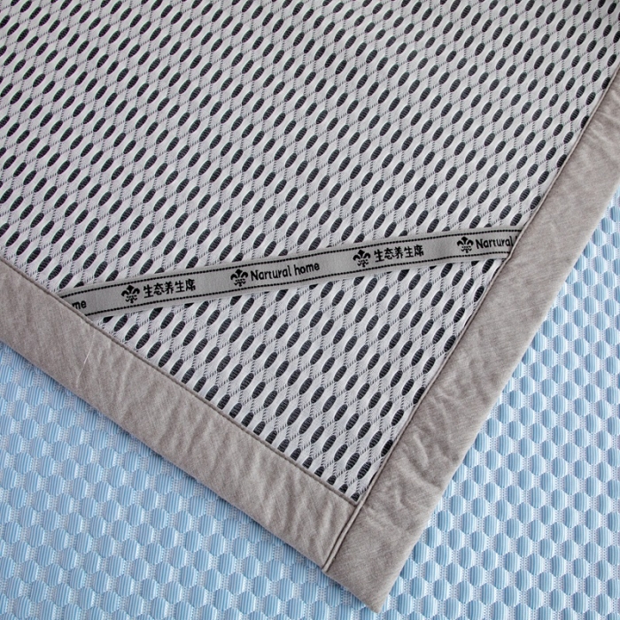 91家纺网 家纺一手货源 找家纺 佳居缘 2022新款冰豆豆冷感凉席三件套 蓝