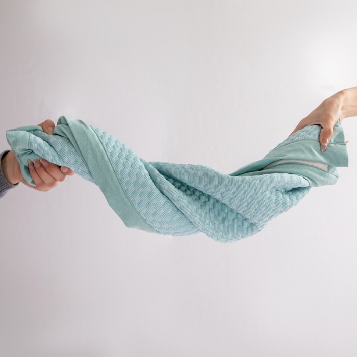 91家纺网 家纺一手货源 找家纺 佳居缘 2022新款冰豆豆冷感凉席三件套 绿