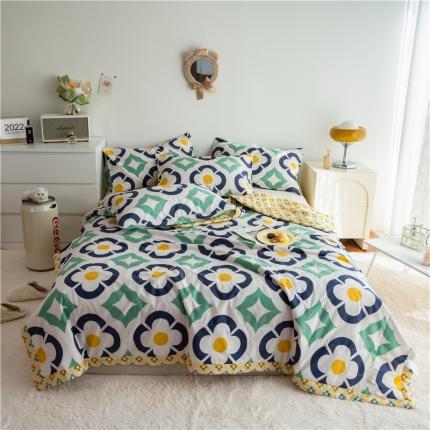 91家纺网 家纺一手货源 找家纺 （总）印季 2023新款全棉印花大豆夏被