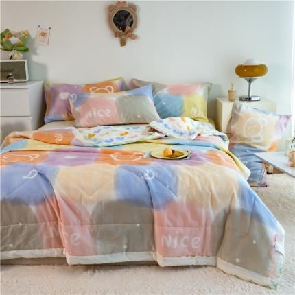 91家纺网 家纺一手货源 找家纺 （总）印季 2023新款全棉印花大豆夏被