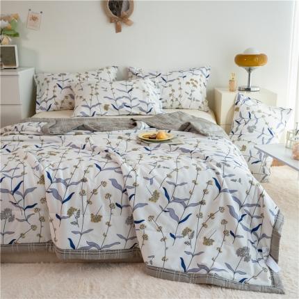 91家纺网 家纺一手货源 找家纺 （总）印季 2023新款全棉印花大豆夏被