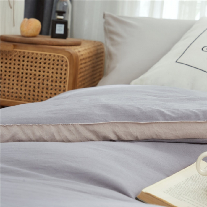 91家纺网 家纺一手货源 找家纺 森林人 2022新款无印水洗棉立体冬被 立体-深灰