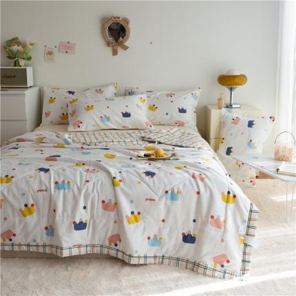 91家纺网 家纺一手货源 找家纺 （总）印季 2023新款全棉印花大豆夏被