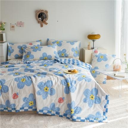 91家纺网 家纺一手货源 找家纺 （总）印季 2023新款全棉印花大豆夏被