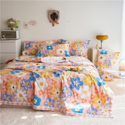 91家纺网 家纺一手货源 找家纺 （总）印季 2023新款全棉印花大豆夏被