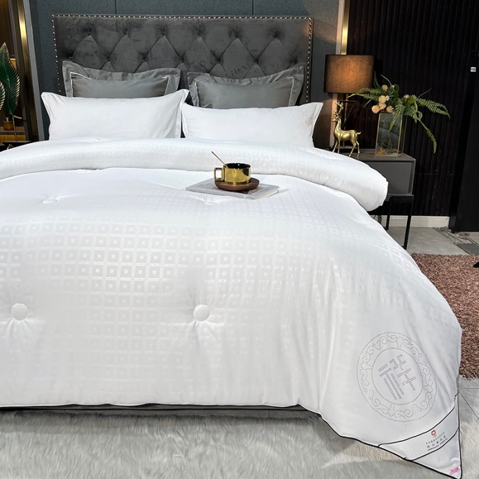 91家纺网 家纺一手货源 找家纺 【云仓直发】缔莱全棉蚕丝被夏凉被春秋冬被子母被芯加厚直播