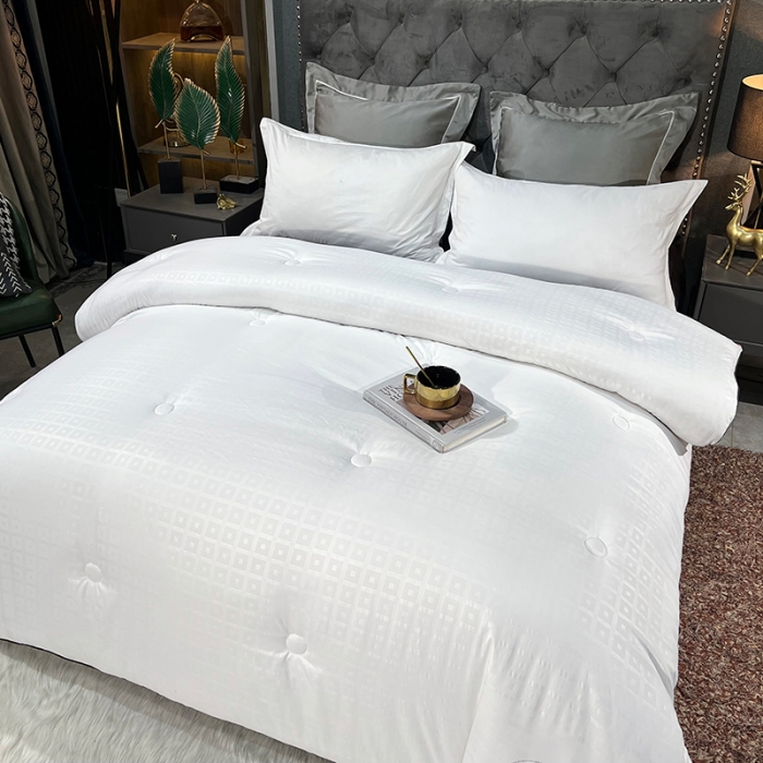 91家纺网 家纺一手货源 找家纺 【云仓直发】缔莱全棉蚕丝被夏凉被春秋冬被子母被芯加厚直播