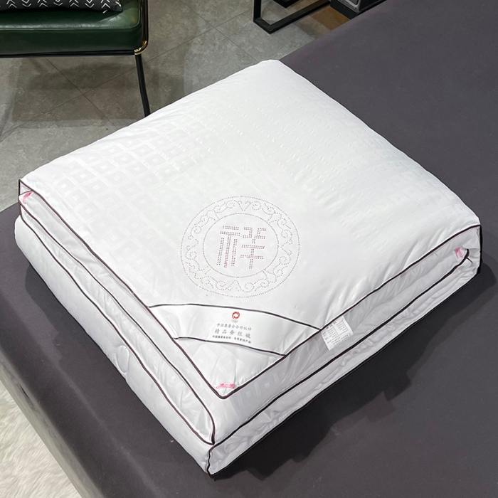 91家纺网 家纺一手货源 找家纺 【云仓直发】缔莱全棉蚕丝被夏凉被春秋冬被子母被芯加厚直播