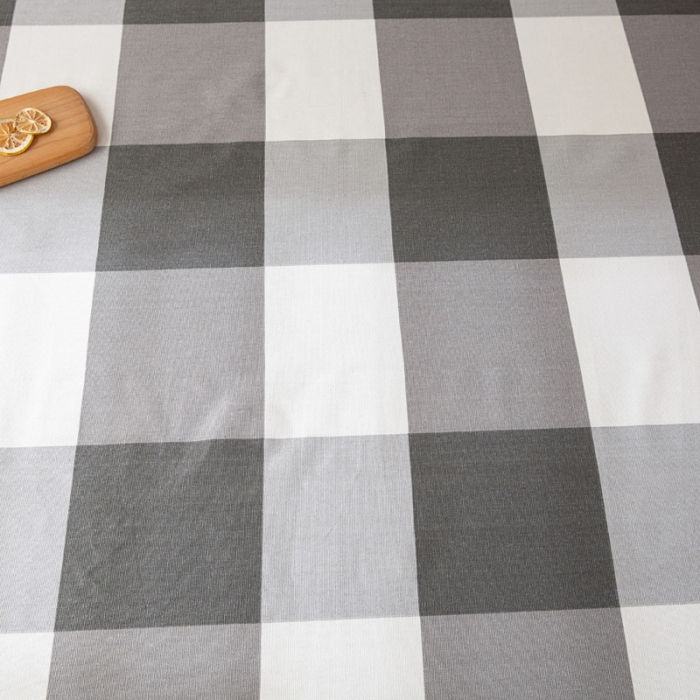 91家纺网 家纺一手货源 找家纺 首爱家纺 2025新款直播款无印风老粗布床单 灰格