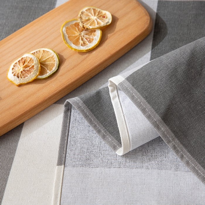 91家纺网 家纺一手货源 找家纺 首爱家纺 2025新款直播款无印风老粗布床单 灰格