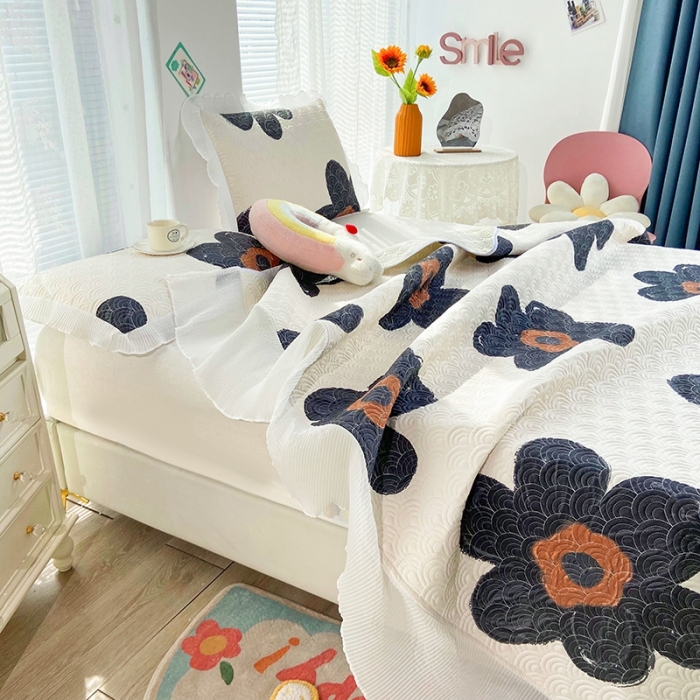 91家纺网 家纺一手货源 找家纺 （总）鑫钰 2023全棉印花床盖三件套（支持定做）