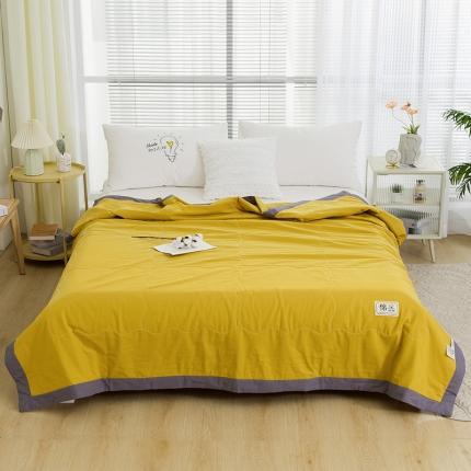 91家纺网 家纺一手货源 找家纺 （总）芯恋 2025新款里外全棉A类素色水洗棉棉花夏被夏凉被