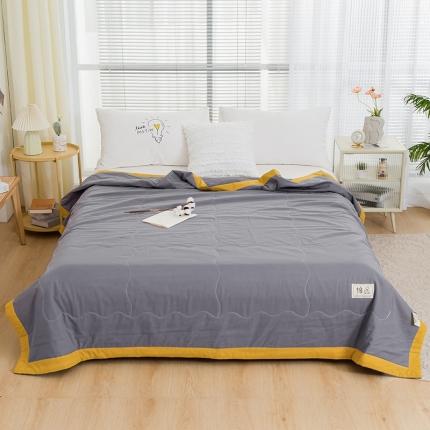 91家纺网 家纺一手货源 找家纺 （总）芯恋 2025新款里外全棉A类素色水洗棉棉花夏被夏凉被