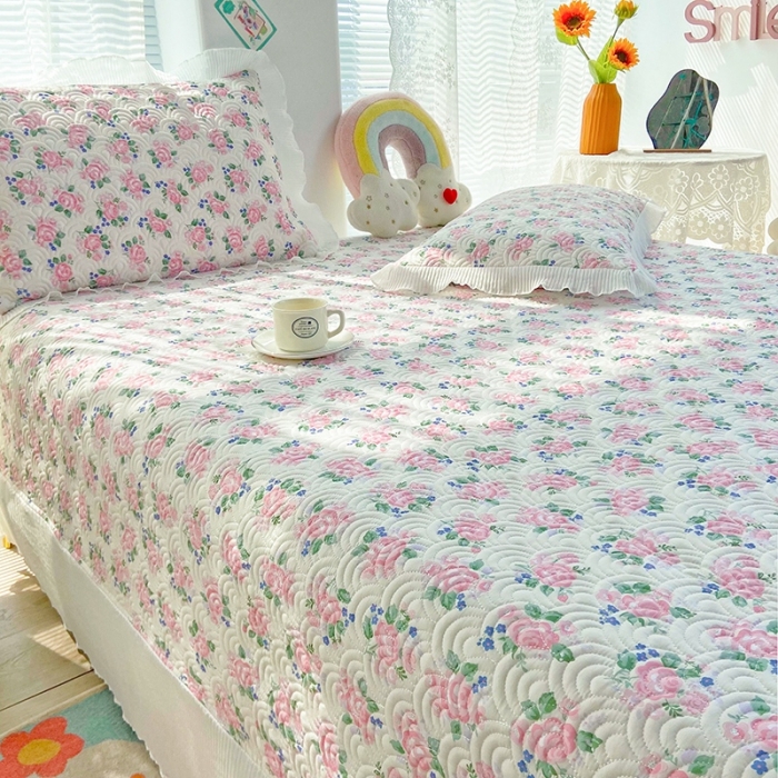 91家纺网 家纺一手货源 找家纺 鑫钰 2023全棉印花床盖三件套 初见