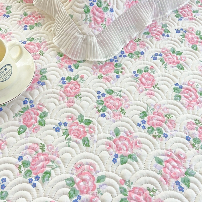 91家纺网 家纺一手货源 找家纺 鑫钰 2023全棉印花床盖三件套 初见