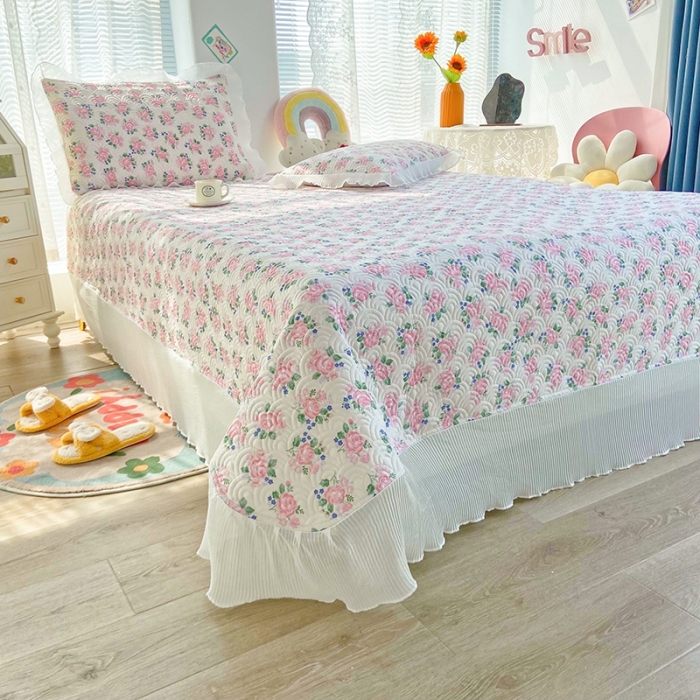 91家纺网 家纺一手货源 找家纺 鑫钰 2023全棉印花床盖三件套 初见