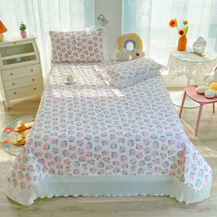 91家纺网 家纺一手货源 找家纺 鑫钰 2023全棉印花床盖三件套 初见