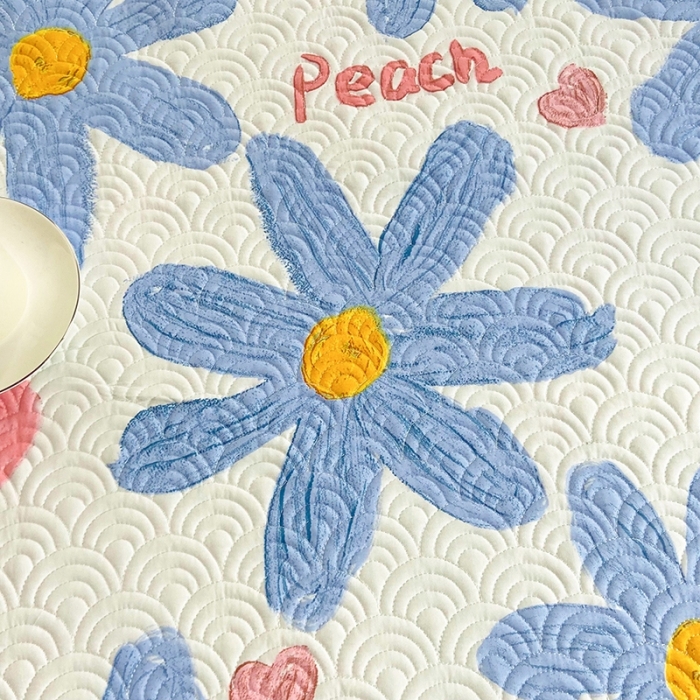 91家纺网 家纺一手货源 找家纺 鑫钰 2023全棉印花床盖三件套 陌颜兰