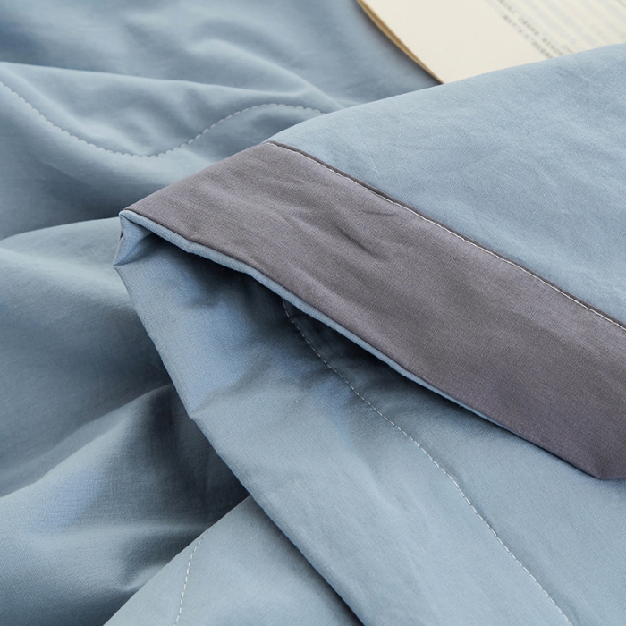 91家纺网 家纺一手货源 找家纺 （总）芯恋 2025新款里外全棉A类素色水洗棉棉花夏被夏凉被