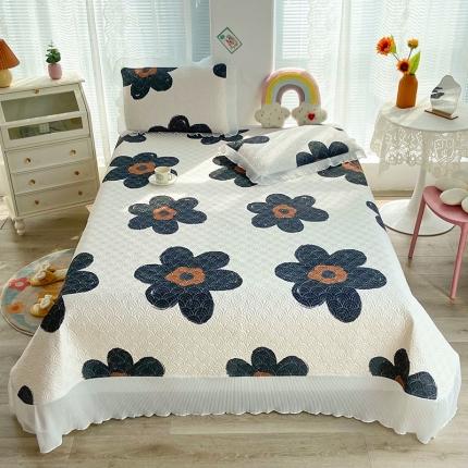 鑫钰 2023全棉印花床盖三件套 奈思-黑