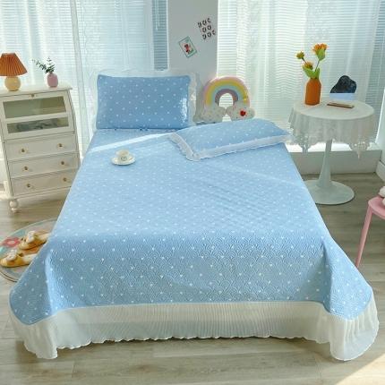 鑫钰 2023全棉印花床盖三件套 小爱心